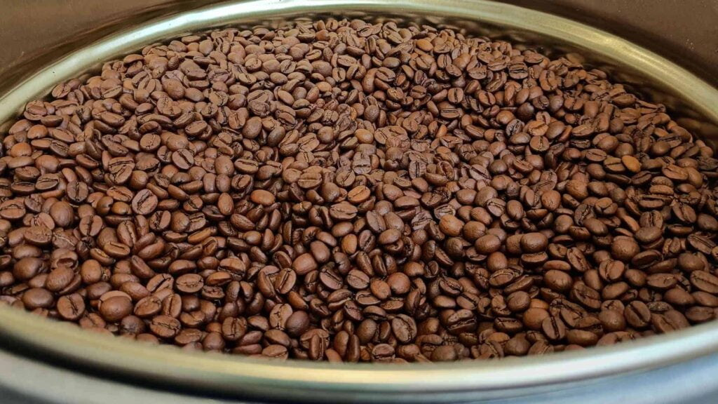 Arabica-Kaffeebohnen geröstet